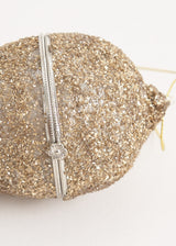 Gold glitter egg decoration