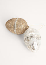 Gold glitter egg decoration
