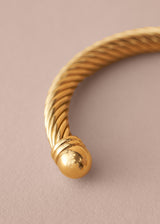 Gold twisted braid style bangle