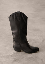 AUSTIN LEATHER BOOTS - BLACK