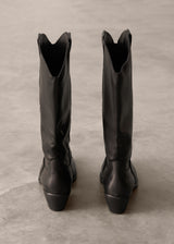 AUSTIN LEATHER BOOTS - BLACK