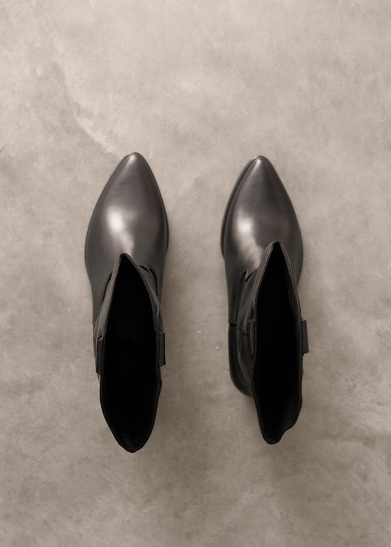 AUSTIN LEATHER BOOTS - BLACK