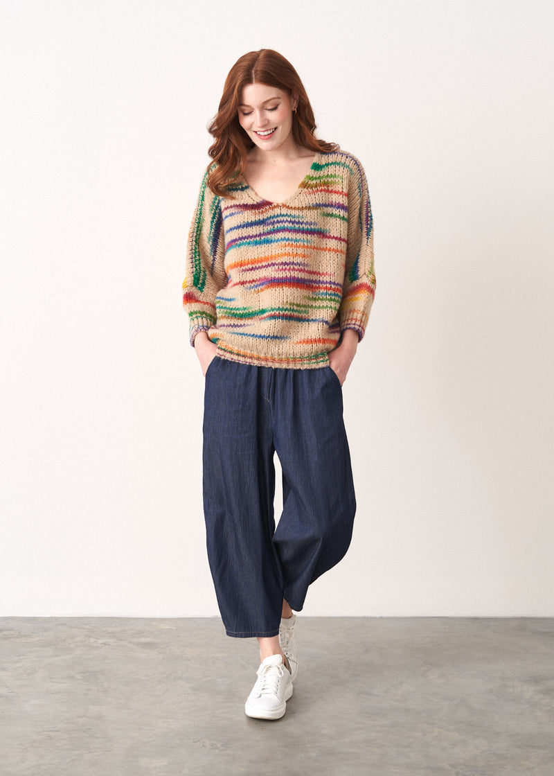 Ava Space Dyed Sweater | Knitwear | BUSBY & FOX