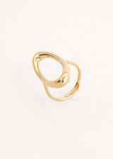 Gold sculptural ring