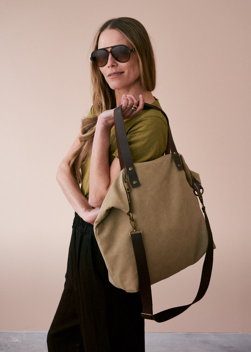 Slouchy canvas bag