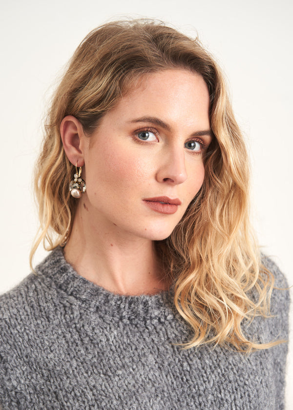 Crystal drop earrings