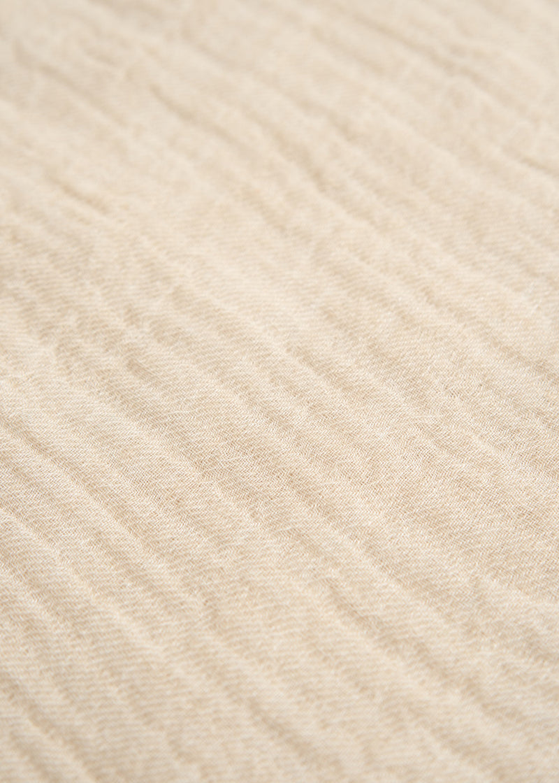 Oatmeal wool blend scarf