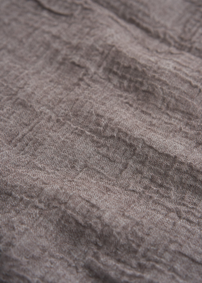 Dark stone wool blend scarf