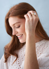BERNIE CRYSTAL RING - CLEAR