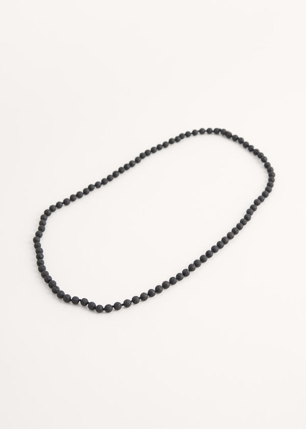 Black beaded necklace