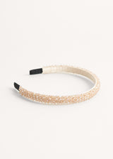 Blush thin beaded headband