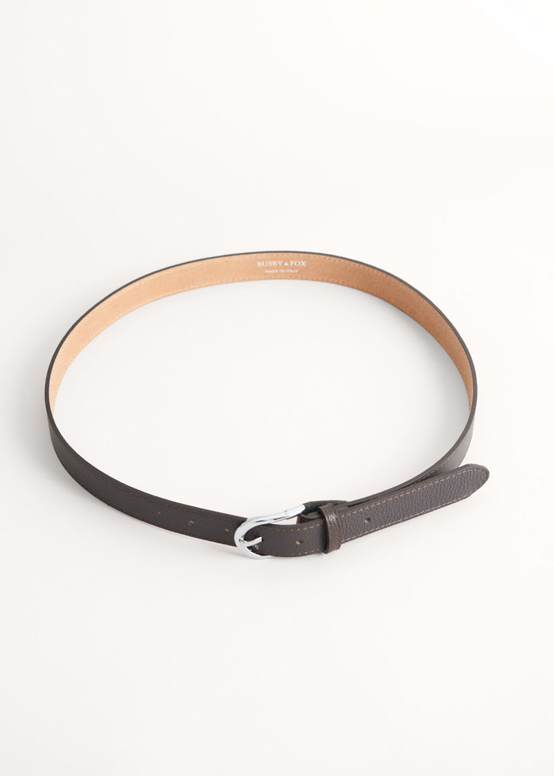 Brown leather belt