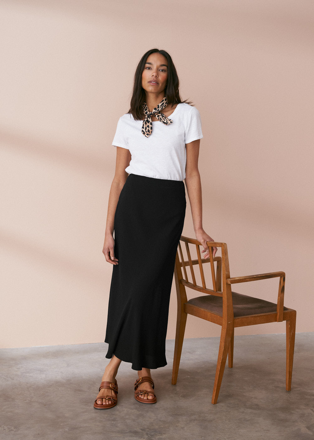 Bobbi Bias Cut Crepe Skirt Women's Skirt BUSBY FOX