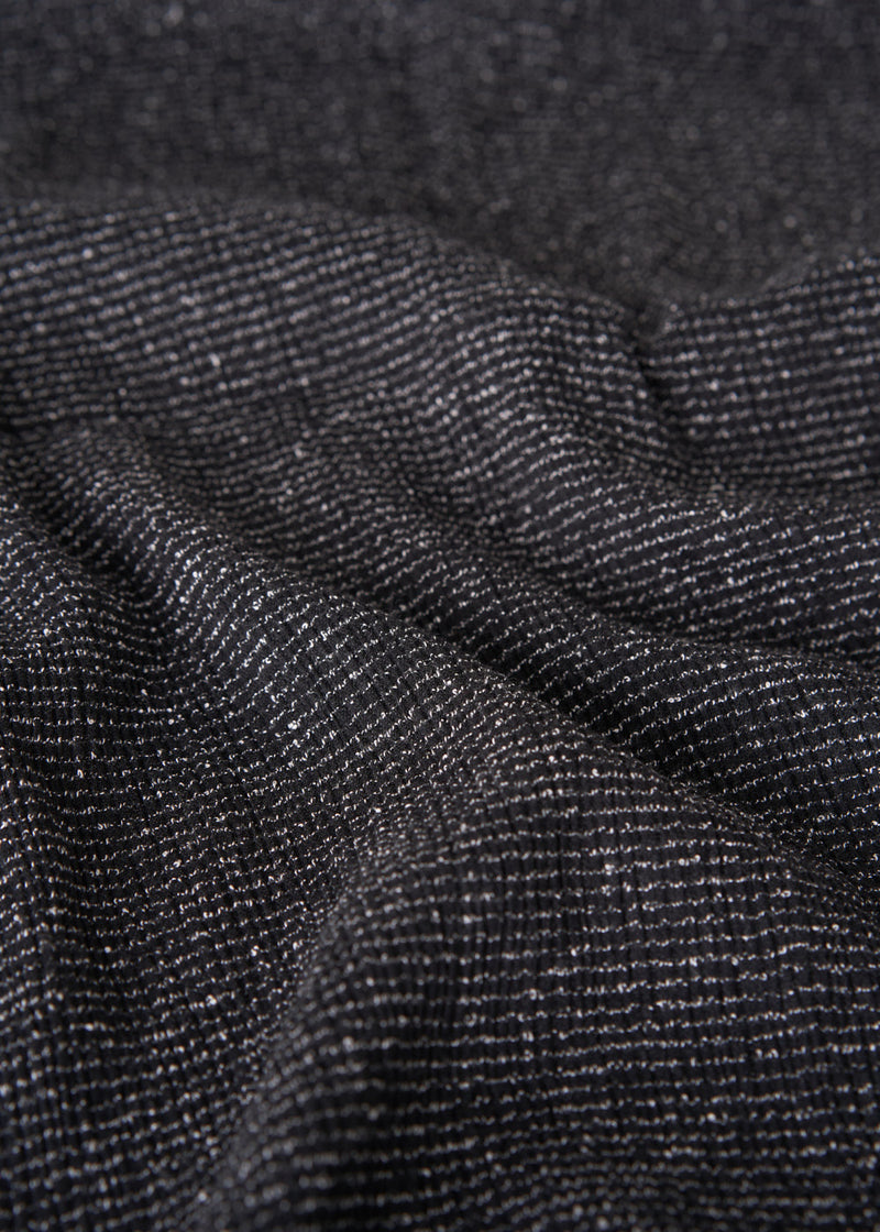 Black and grey lightweight scarf