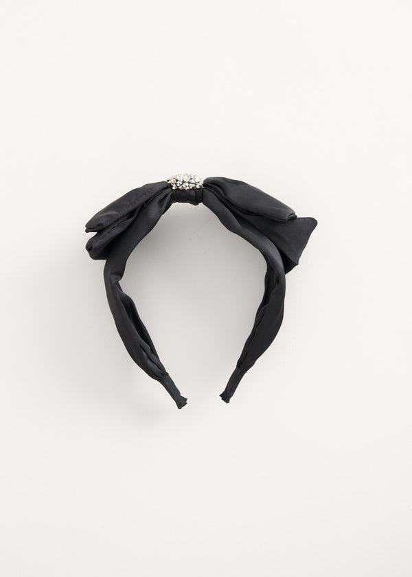 Black bow headband