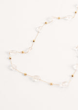 Short chain crystal necklace