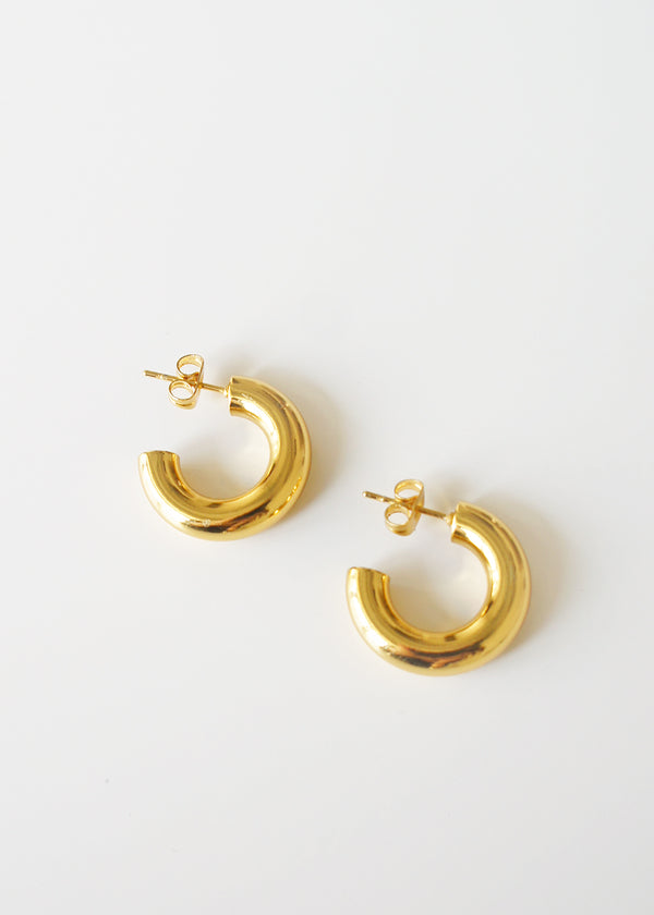 Small gold chunky hoop