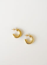 Small gold chunky hoop