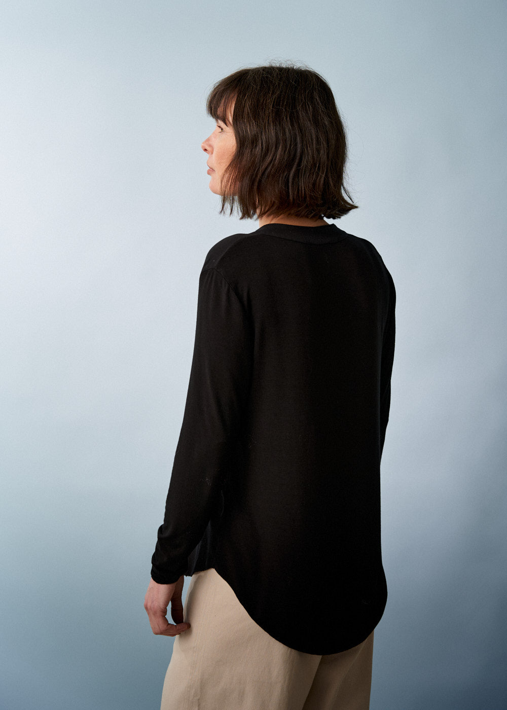 トップス Candice ribbon bare tops black ANDMARY】Candice ribbon bare tops