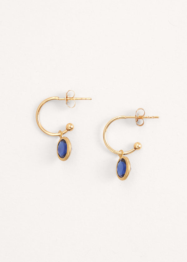 Blue crystal earrings