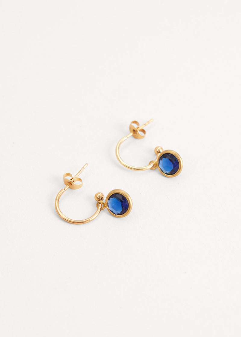 Blue crystal earrings