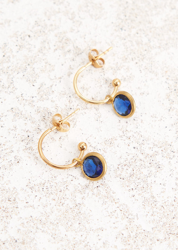 Blue crystal earrings
