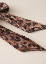 CELAENA VELVET TIE SCRUNCHIE - LEOPARD