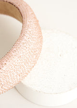 Pale pink crystal embellished headband