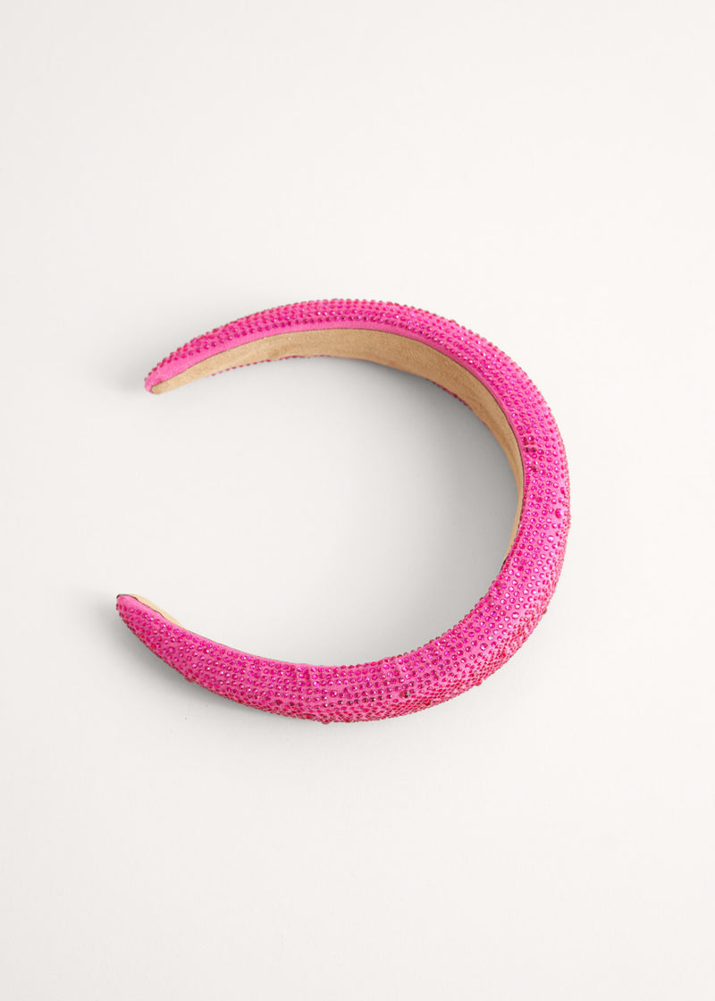 Barbie Pink crystal embellished headband