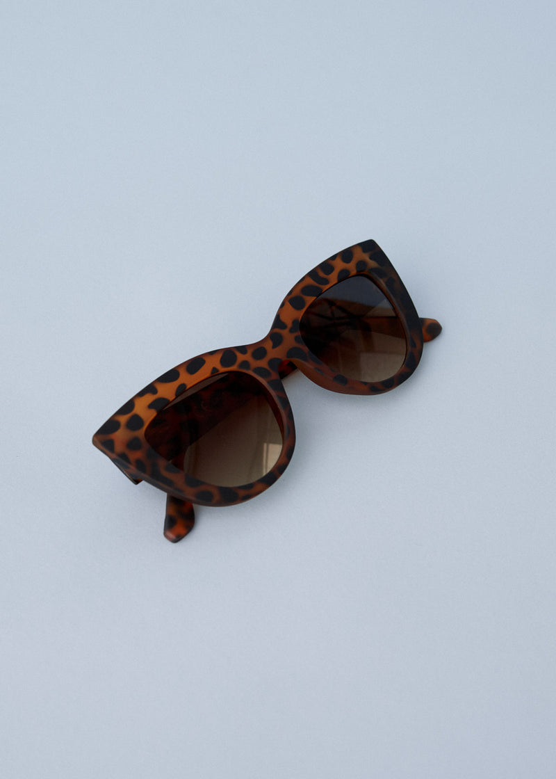 Tortoiseshell cat eye sunglasses