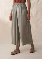 Wide leg striped floaty trousers