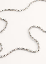 Grey crystal phone lanyard