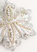 Beaded snowflake decoration