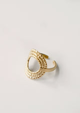 Gold oval ring