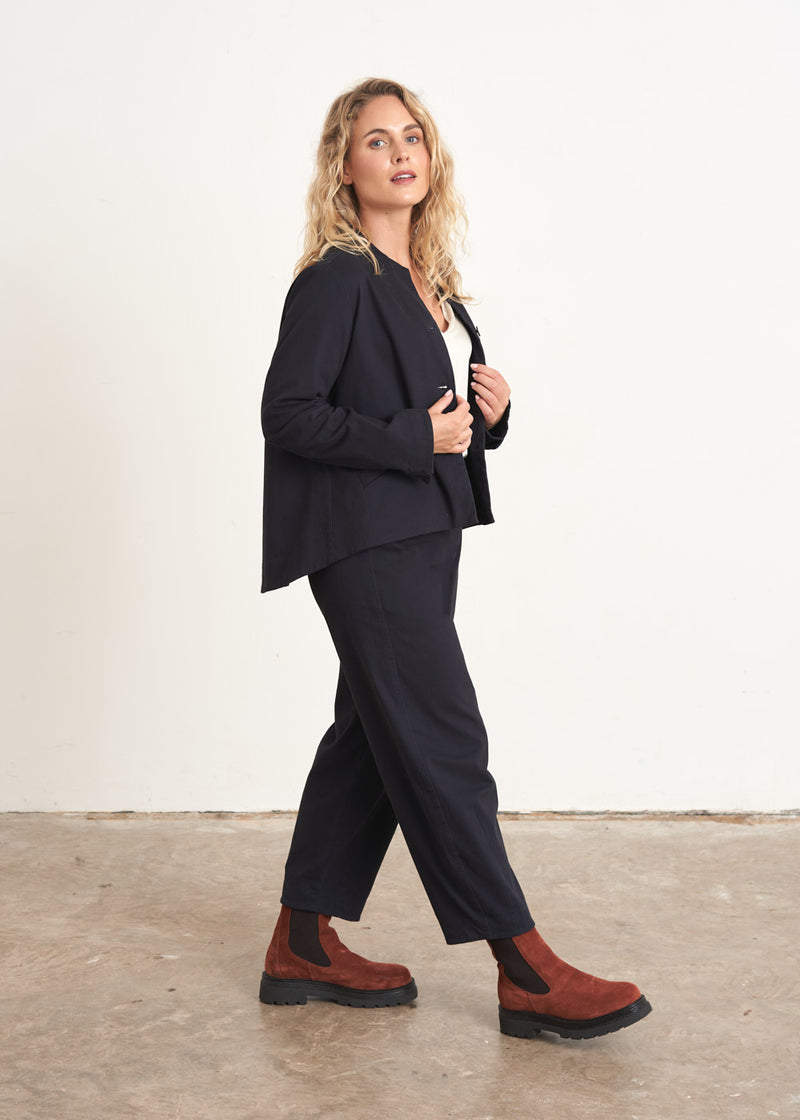 Blue black cotton jacket