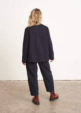 Blue black cotton jacket