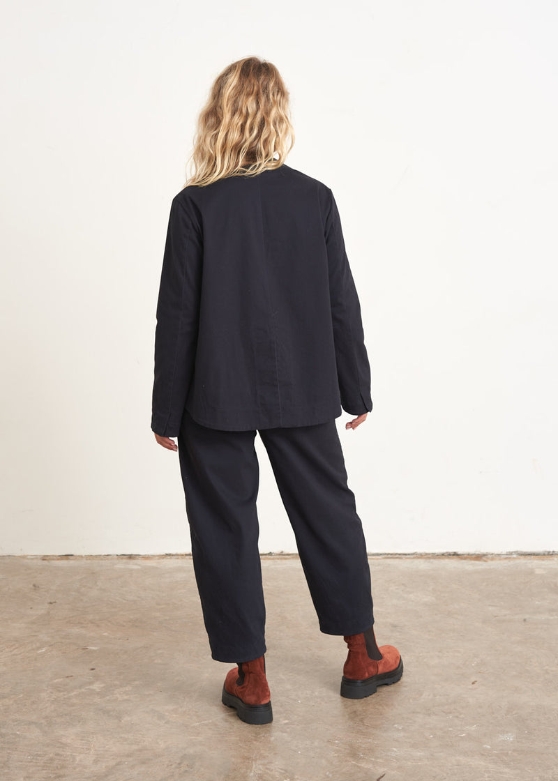 Blue black cotton jacket