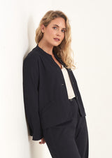Blue black cotton jacket