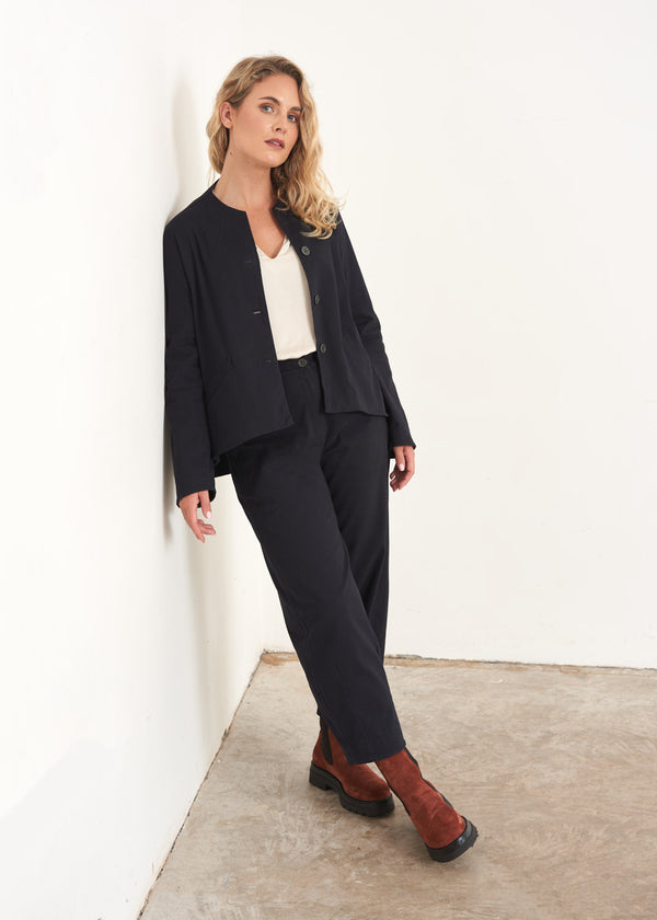Blue black cotton jacket