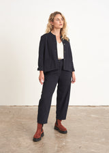 Blue black cotton jacket