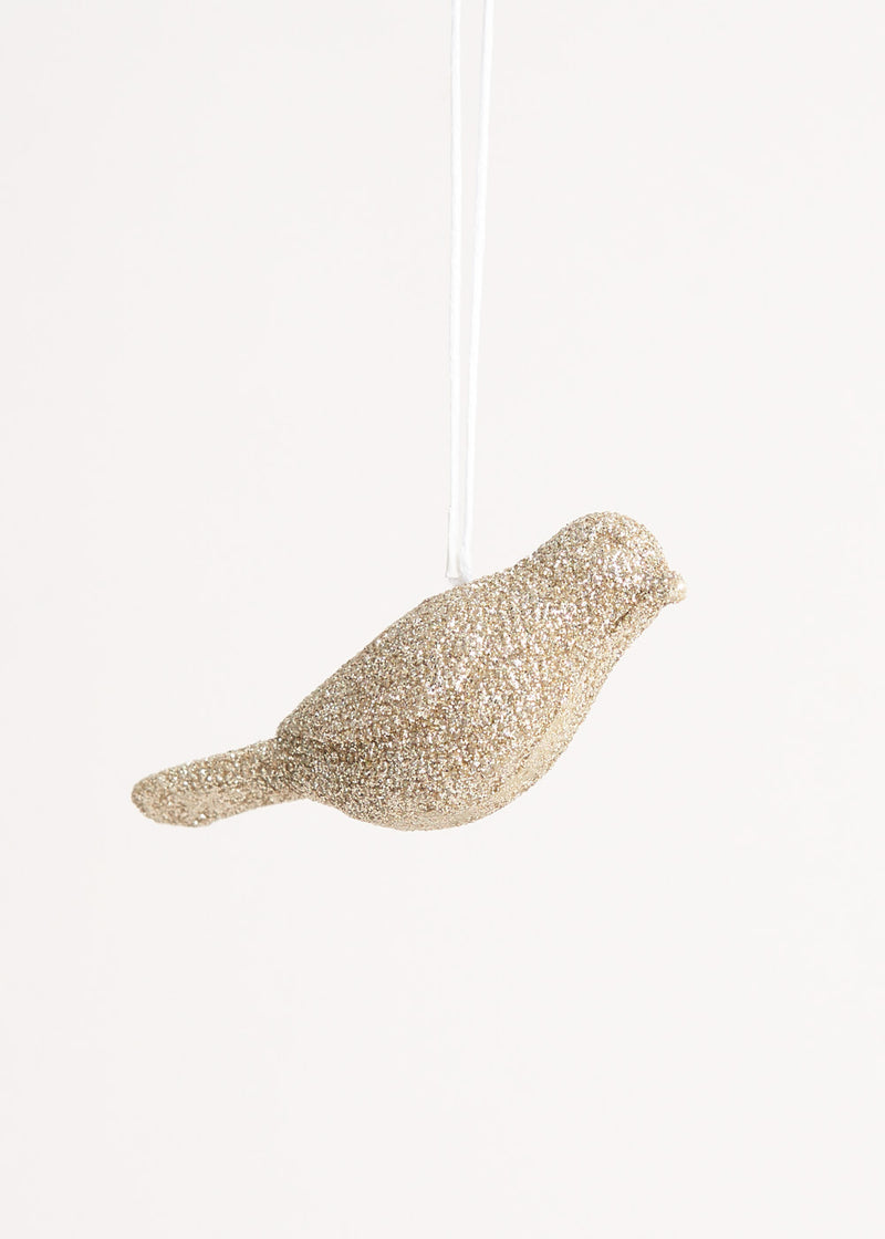 Small diamond covered bird decoration