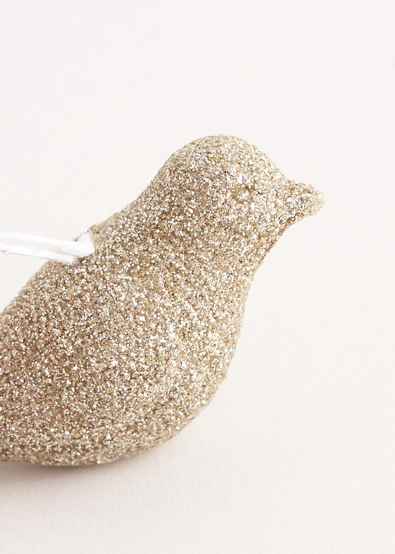 Small diamond covered bird decoration
