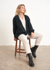 Dark blue chunky cardigan