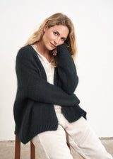 Dark blue chunky cardigan
