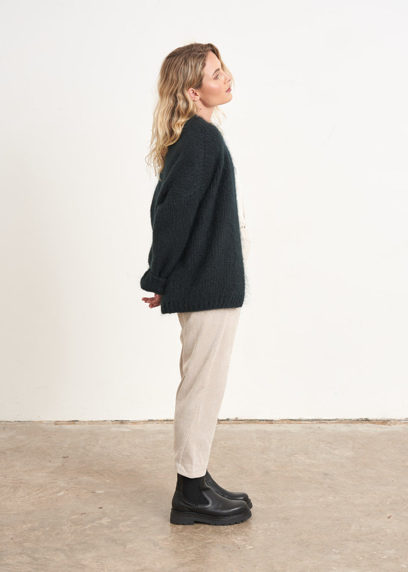 Dark blue chunky cardigan