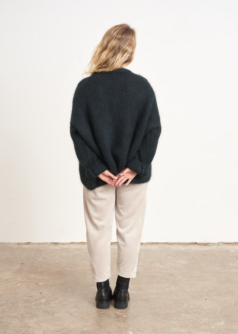 Dark blue chunky cardigan