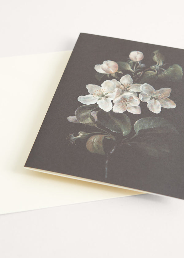Greeting card with floral illustration