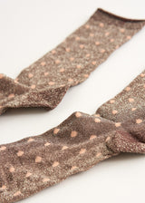 Glittery polka dot socks