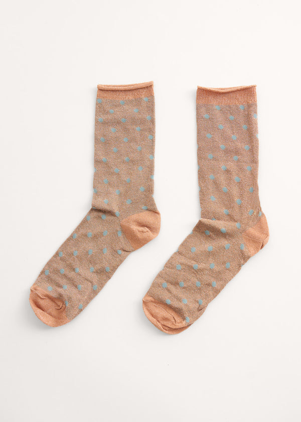 Glittery polka dot socks