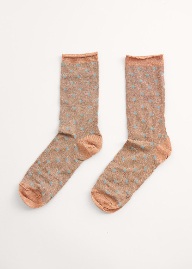 Glittery polka dot socks